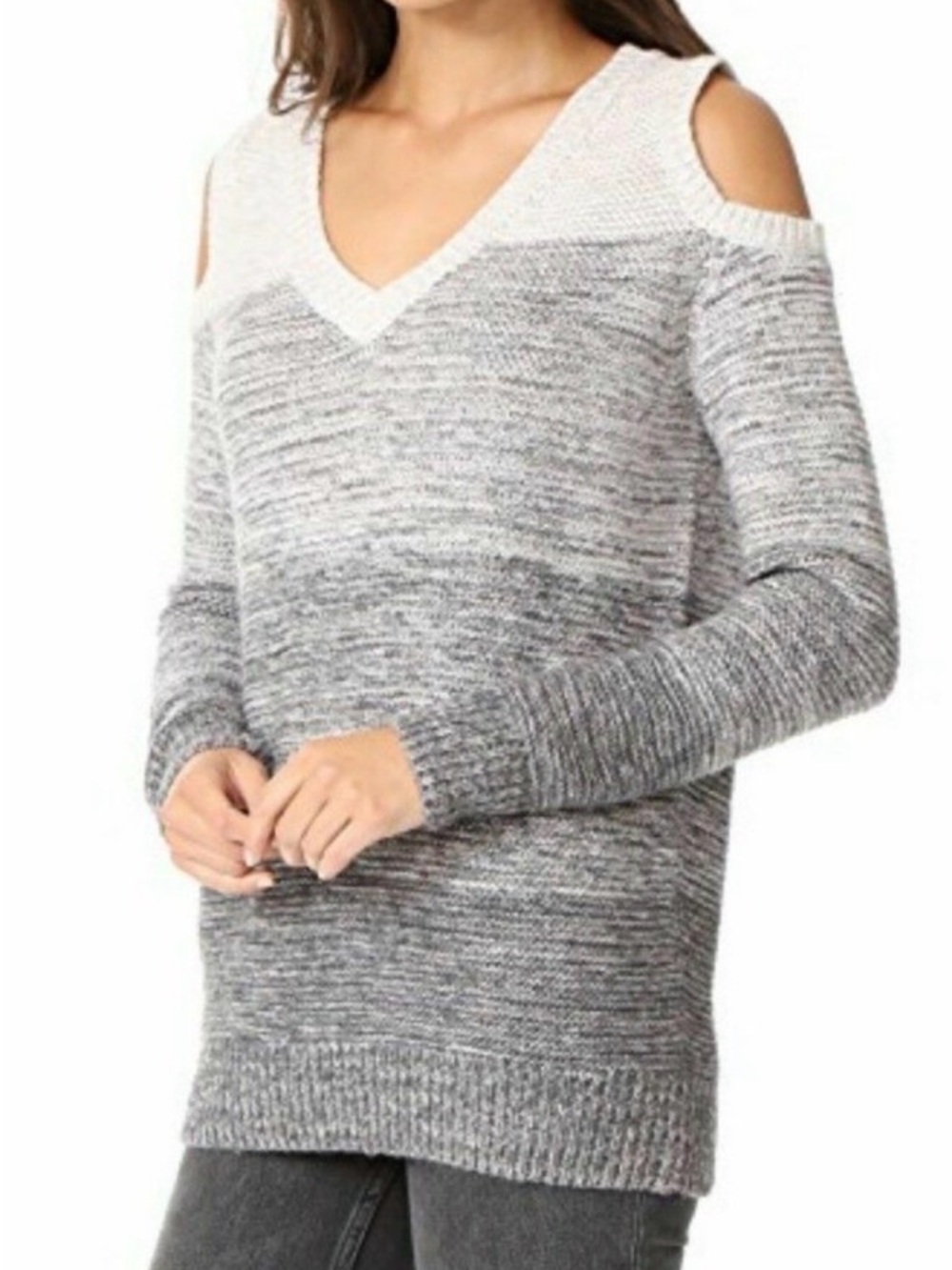 Rebecca Minkoff page cold shoulder sweater size Small